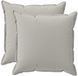 vidaXL - Coussin - 2 - pièces - BOIS - Gris - 55 - x - 55 - cm - Polyester