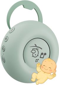 MMOBIEL White Noise Machine voor Baby’s – 20 Rustgevende Geluiden, Huilsensor, Timer, USB-C Oplaadbaar – Draagbare Slaaphulp met Slaapliedjes, Natuurgeluiden & White/Pink/Brown Noises – Groen