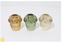 Home & Styling Glazen Kandelaar met Kralen