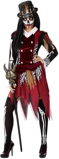 ATOSA Rode heks outfit voor dames - M/L