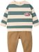 Vertbaudet Babyset sweater en broek smaragdgroen