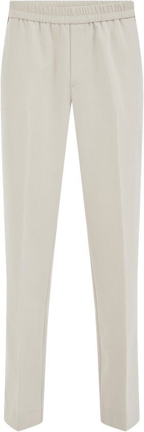 WE Fashion Heren straight leg pantalon met elastieken band
