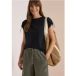 cecil Shirt met rimpels in effen kleur