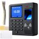 Enregistrement du temps avec empreinte digitale, RFID et mot de passe. Capacité : 1000 empreintes digitales, 5 cartes
