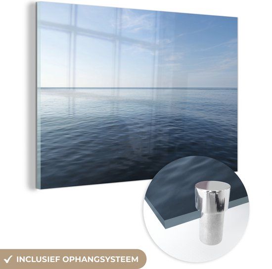 MuchoWow® Glass Painting 150x100 cm - Acrylic Glass Painting - Baltic Sea - Germany - Water - Photo on Glass - Paintings