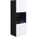 Vitrine Murale Luke V3 Noir Et Blanc Finition Brillante