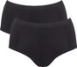 Sloggi GO Sense Highwaist 2P Dames Onderbroek - Zwart