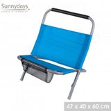 Sunnydays LE DELANO Rugsteun voor op het strand Turquoise 48x40xH60 cm