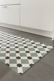 JYG POSTEL Kitchen Runner Rug - 50x200cm - Green - Vinyl - Vintage