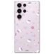 Flexibele Hello Kitty Flexibele beschermhoes voor smartphone Samsung S24 Ultra met bloemenpatroon