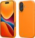 kwmobile telefoonhoesje geschikt voor Apple iPhone 16 - Hoesje met siliconen coating - Smartphone case in fruitig oranje