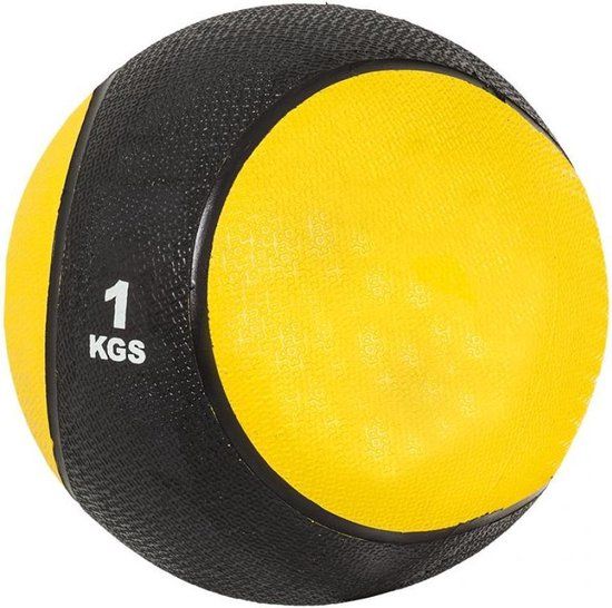 Gorilla Sports Medicijnbal - Medicine Ball - 1 kg - Geel