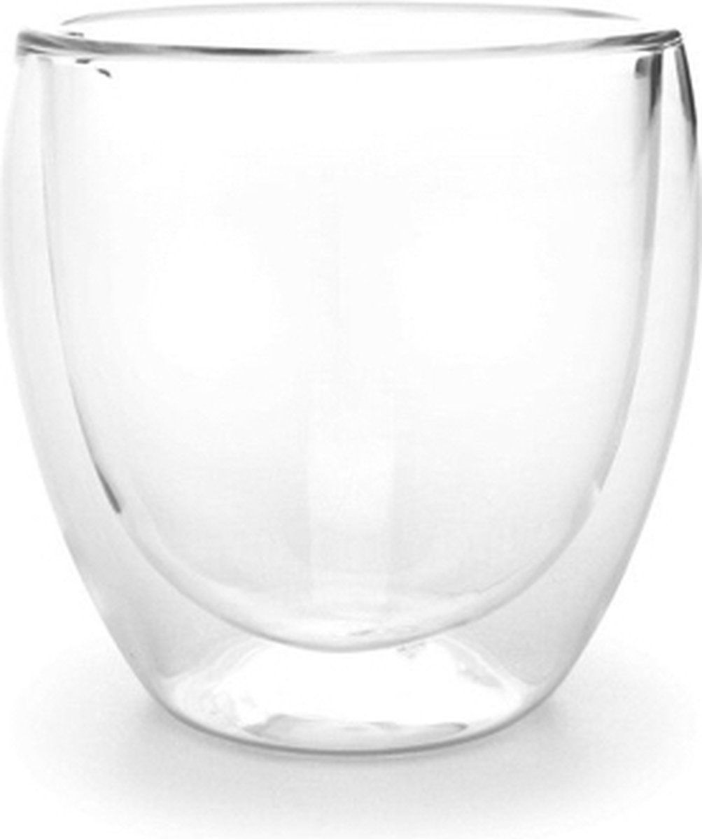 ONA dubbelwandig glas Vienna, 260 ml, set van 2, transparant