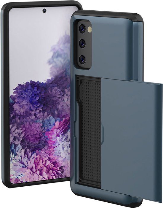 imoshion Hoesje met Pasjeshouder - Geschikt voor Samsung Galaxy S20 FE - Donkerblauw