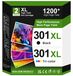 HP Cartouches d'encre 301XL - Noir et couleur - Compatible avec HP