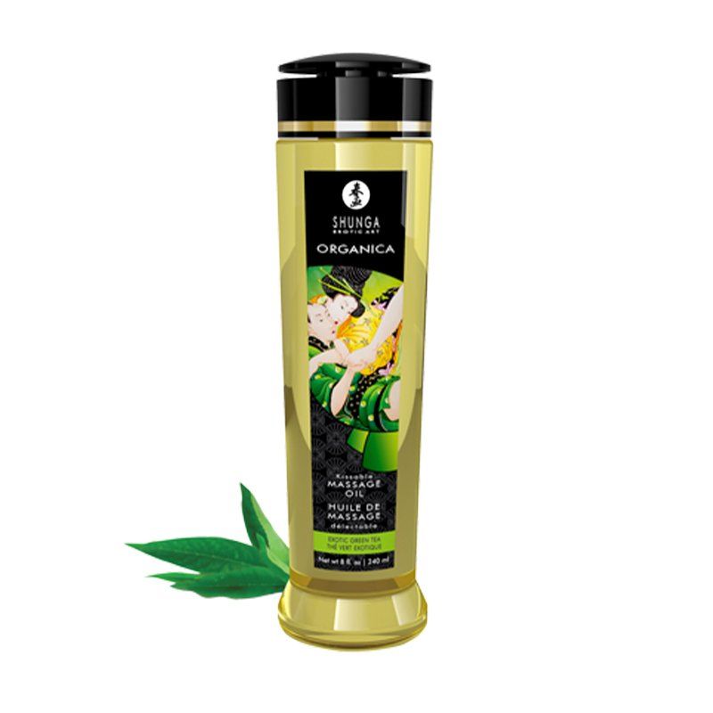 Shunga Massage Oil - Exotic Green Tea - 140ml