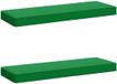 vidaXL - 2-delige Bankkussens VUGHT - 2 st - 100% Polyester - Vert