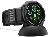 Spigen Rugged Armor Pro Case and Band + Charger for Google Pixel Watch 4 41MM - Black