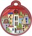 EGAN Sous-verre pour objets chauds, "Paese Mio", rouge, 17x19 cm