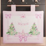 PETTI Artigiani Italiani - Kerst ovenhoes, ovenhoes voor kerstkeuken, ovenhoes 40 x 50 cm, roze kabouter, 100% gemaakt in Italië