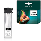 Evoke Compatible Ink for Epson T11D1Bk C13T11D140 Black 90 ml Workforcepro Wf-C5390Dw Wf-C5890Dwf