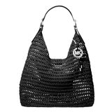 Michael Kors Nolita Hobo schoudertas groot, Zwart/Zwart, Eén maat