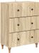vidaXL Commode Sonoma Eiken 66 x 34,5 x 90 cm Bois traité