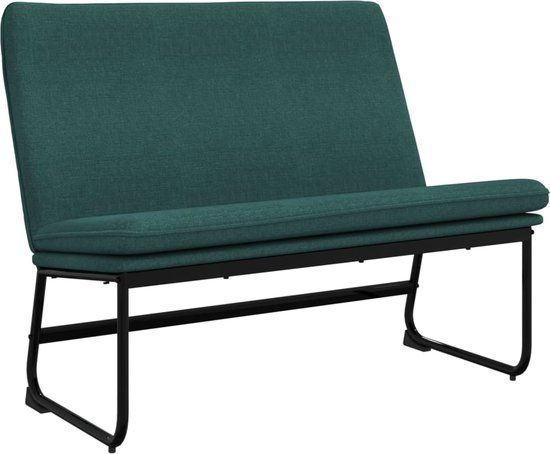 vidaXL Bankje 100x75x76 cm stof donkergroen