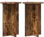 vidaXL Support de plantes 2 pièces chêne fumé ø40 x 60 cm bois travaillé