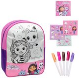 Cerda Gabby's Dollhouse DIY-Kleur Rugzak - 38 x 32 cm