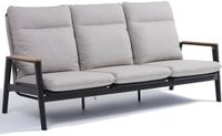 AVH-Collectie Alzano 3-zitsbank zand rope aluminium antraciet