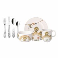Villeroy & Boch Roar like a Lion Kinderservies 7-delig - Porselein - Meerkleurig/Wit