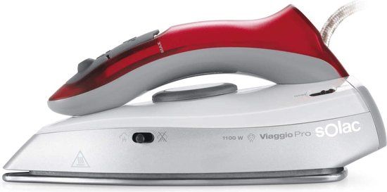 2065 Solac Stoomijzer PV1652 1100W Grijs/Rood