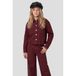 Me & My Monkey veste en jean - rouge foncé