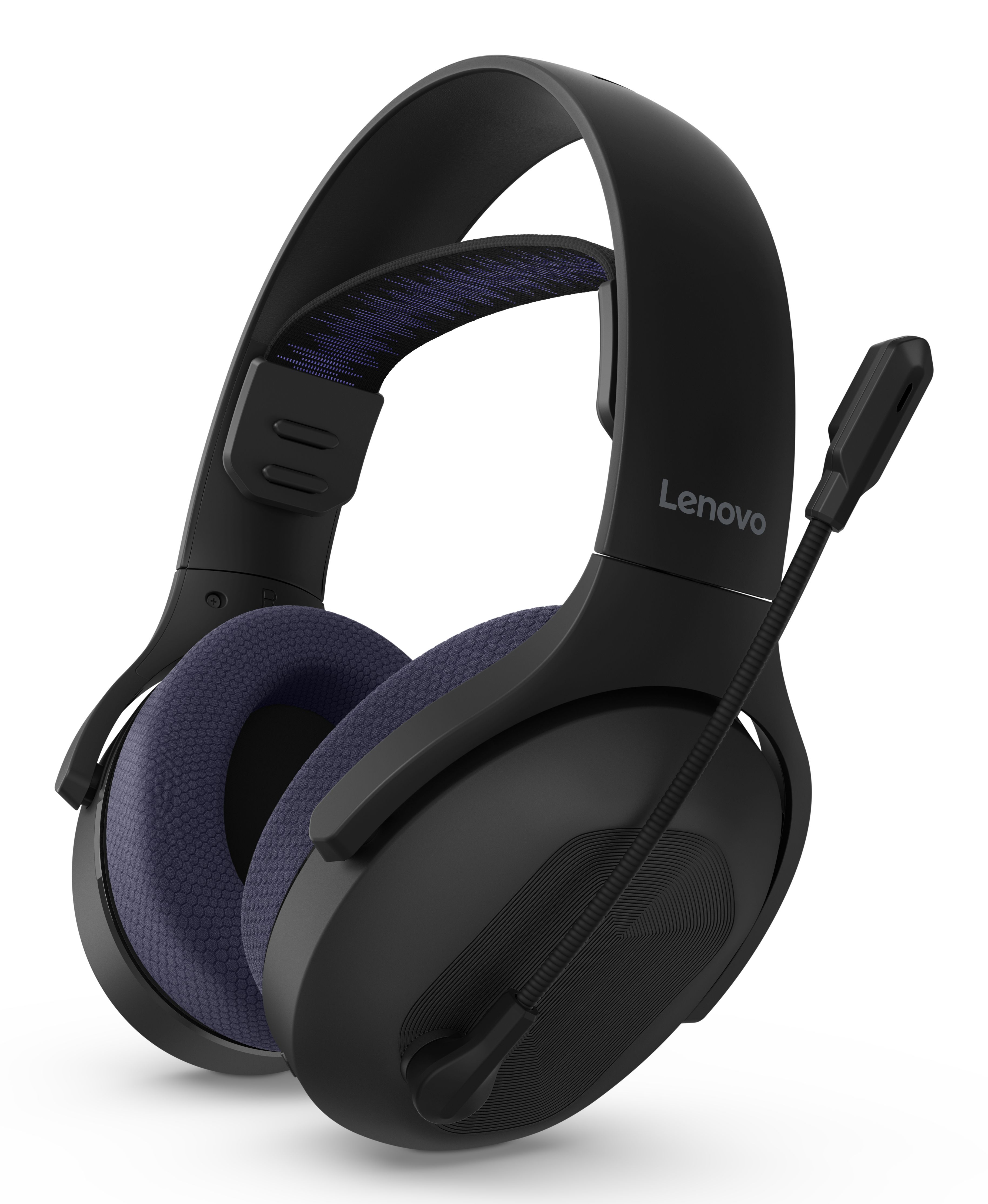 Lenovo Legion H410 Hoofdtelefoons Draadloos Hoofdband Gamen USB Type-C Bluetooth Zwart, Paars