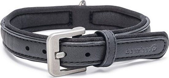 Beeztees Balacron Ax Halsband Hond - Kunstleer - Zwart - 29-35 cm x 15 mm