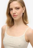 Superdry - Athletic Essentials camitopje - Dames - Vesten - UK16-EU44 - Katoen/Elastaan - off white fleck marl