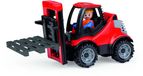 Lena speelgoed heftruck met pallet - truckies - kunststof - rood
