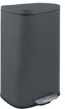 Spirella Akira Pedaalemmer 30L Mat Grijs Staal