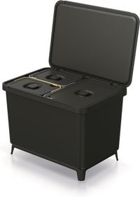 Prosperplast Keden SYSTEMA poubelle - 2x10L / 23L - Noir