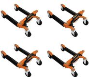 MonsterShop Monster Group BV Hydraulische voertuigverplaatser 4 stuks - oranje - 82cm breed - 680kg