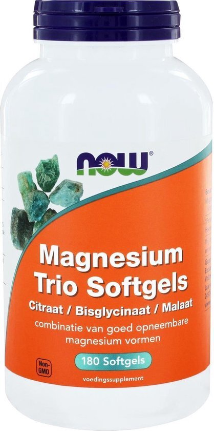 NOW Magnesium Trio Softgels 180st