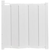 Safetots Automatische opvouwbare intrekbare babypoort, 55 cm - 89 cm, wit