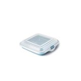IBILI Sandwhich Snijcontainer voor kaas, 14,5 x 14,5 x 3,6 cm, BPA-vrij kunststof, herbruikbaar, blauw