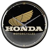 Nostalgic-Art Retro wandklok, Ø 31 cm, Honda MC – Motorcycles – Cadeau idee voor Honda fans, Official License Product (OLP), grote keukenklok, vintage design