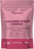Collageen WeightWorld Collageen poeder - 450 g - Grasgevoerd - Met vitamine C, hyaluronzuur, zink en biotine - Makkelijk oplosbaar - Gemaakt in de EU