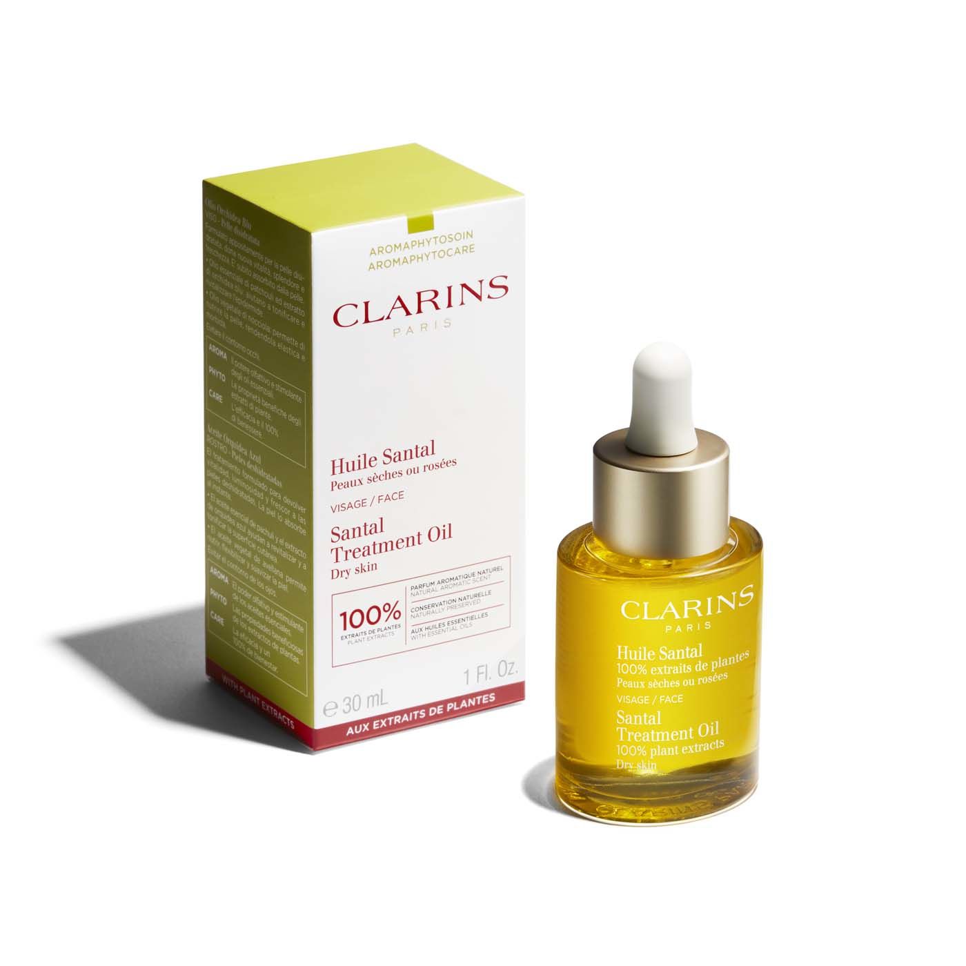 Clarins Santal Face Treatment Oil 30ml - Dry Skin