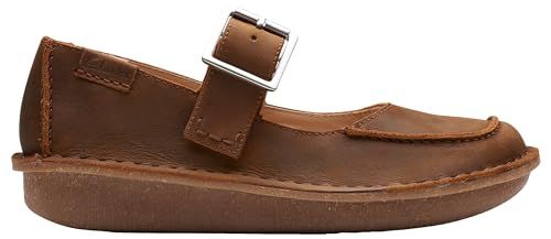 Clarks Grappige BarLoafer Flat voor dames, Bijenwas Leer, 36 EU