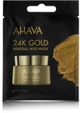 AHAVA 24K Gold Mineral Mud Mask - Hydrateert en voedt de huid - Bevat hyaluronzuur - VEGAN - Alcohol- en parabenenvrij - 6ml