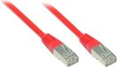 VARIA Group Patchkabel Cat. 5e, 1 meter, F/UTP, rood, RJ45, afgeschermd, PVC-mantel